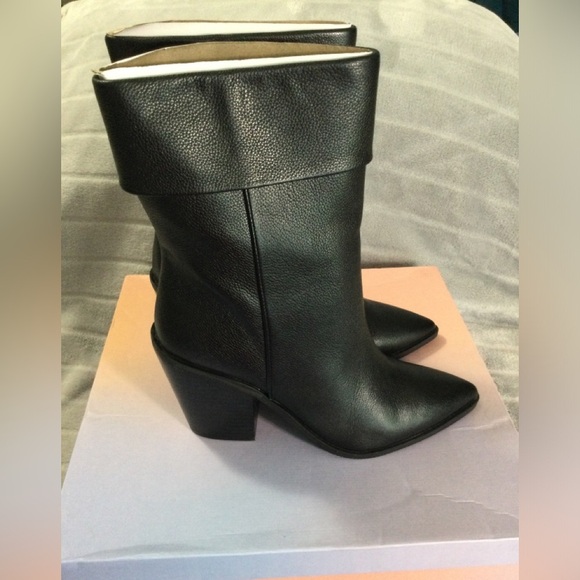 Lisa Vicky MAE-V Soft Tumble Leather Heeled Boots Size 8.5 - Picture 7 of 12